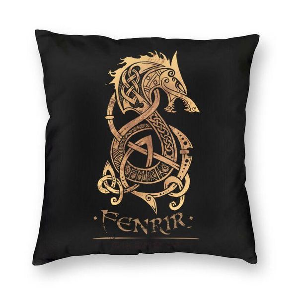 

cushion/decorative pillow norse monster wolf cushion cover odin valhalla viking berserk floor case for sofa custom pillowcase home decorativ