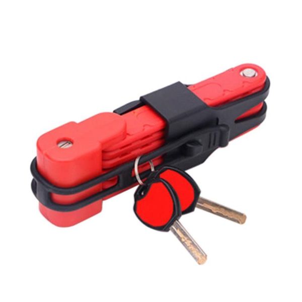 

bike locks 80% folding anti-theft bicycle chain lock mountain motorcycle accessories