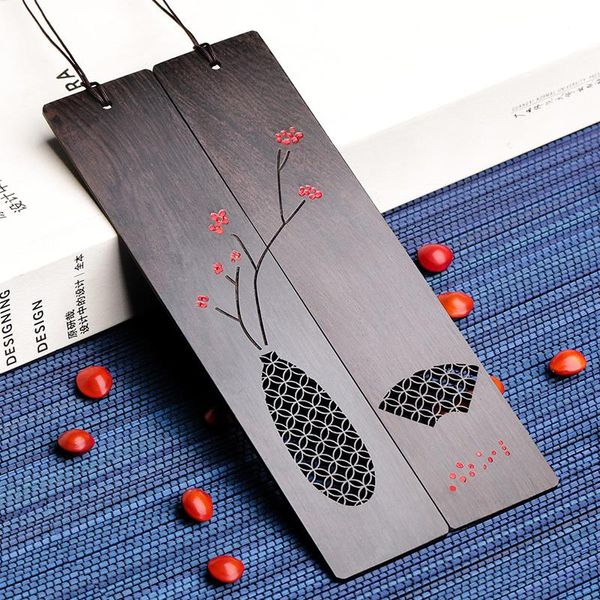 

bookmark girl a birthday present classical in national wind ebony woodiness hollow out coloured drawing originality customized engraved