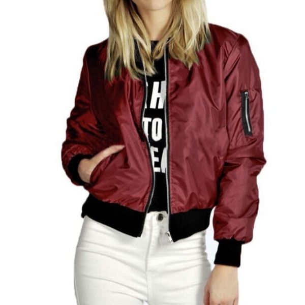 

jacket zipper cardigan women's 2021 autumn solid color short fashion, Black;brown