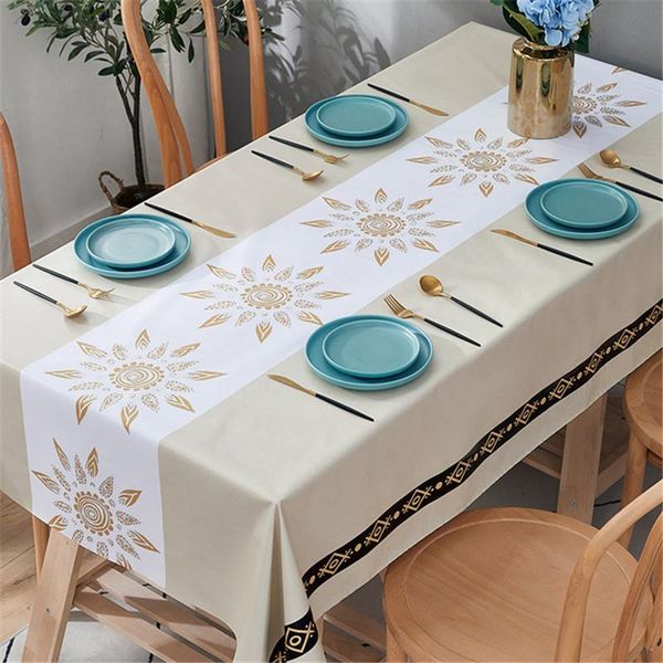

europe tablecloth with waterproof oilproof rectangular pvc dustproof anti scald oil proof deskcloth home decorative table cloth