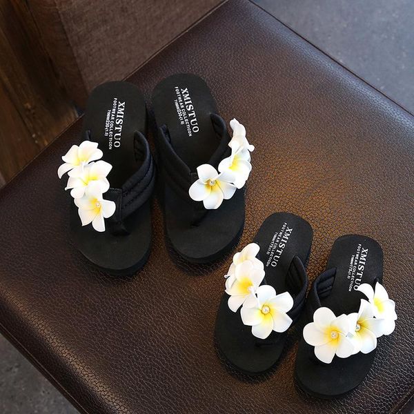 

slipper indoor slippers bathroom toddler baby little kids flowers shoes girls flip flop beach zapatillas pantufas girl, Black;grey