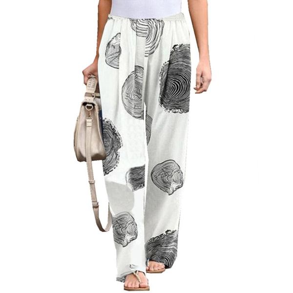 

women casual print wise leg pants spring autumn joggers sweatpants baggy trousers high waist hip hop mujer tracksuit women's & capris, Black;white