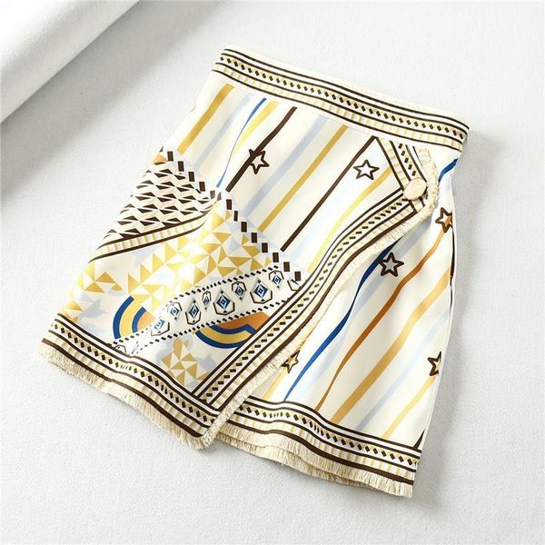 

skirts women fashion skirt print mini indie folk vintage, Black