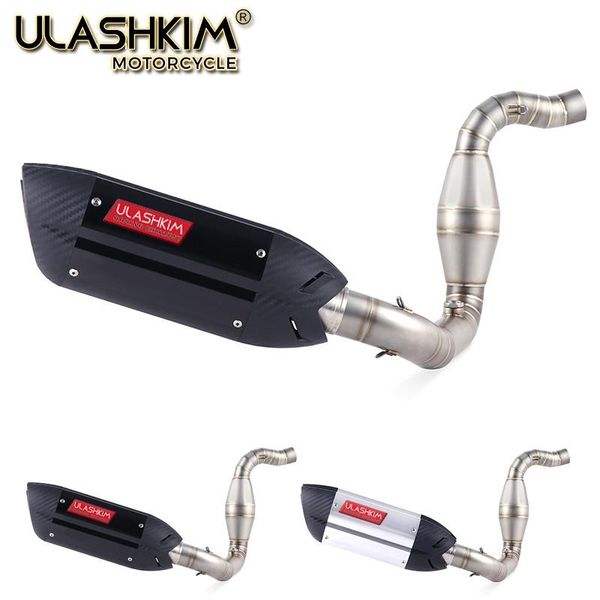 

motorcycle full system exhaust muffler escape slip on for g310r g310gs g 310r 310gs middle contact pipe