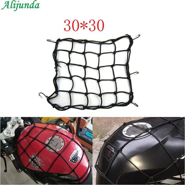 

car organizer net styling 30x30cm latex cargo featuring 6 adjustable hooks & tight 2"x2" mesh for motorcycle helmet oil tanker
