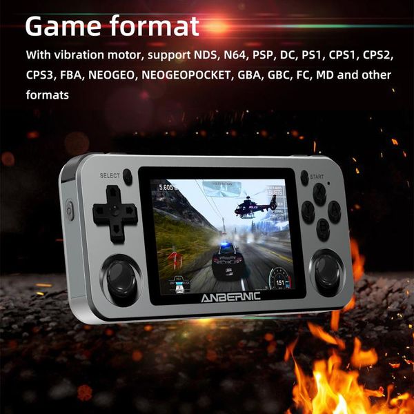 

portable game players rg351m handheld console 3.5inch wireless wifi dual-start player aluminum alloy shell