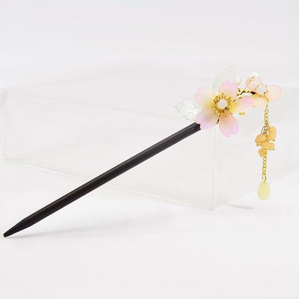 

hair clips & barrettes est flower forks retro style long tassels hairpins wooden sticks pearls bead step shake chinese wedding bride, Golden;silver
