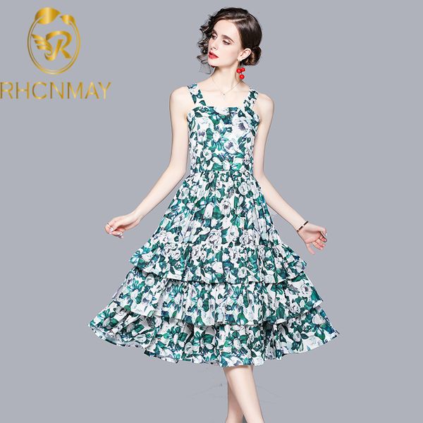 

new summer holiday beach sundress women sleeveless floral print designer dress fashion runway dresses vestidoswimwear bathing s, Black;gray