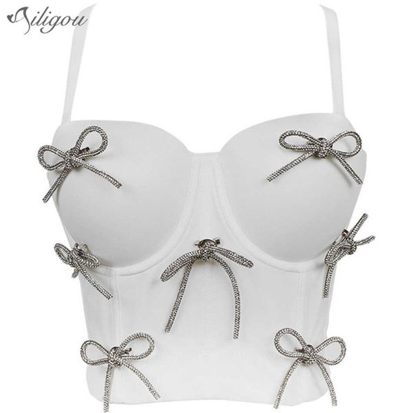 

white bralette crop women caims summer clothing sleeveless bustier bra 210527