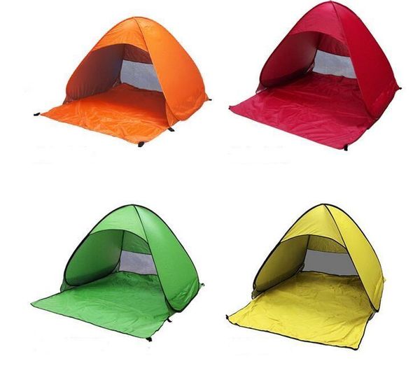 2021 Novas Easy Carry Tends Acessórios de Camping ao Ar Livre para 2-3 Pessoas Tenda de Proteção UV para Beach Travel Gramn Shelter Tendas Coloridas