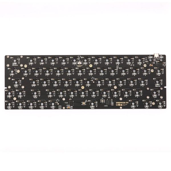 

keyboards 63 layout type-c swap rgb pcb plate for mechanical keyboard 60 diy kits qmk solution programmable support via
