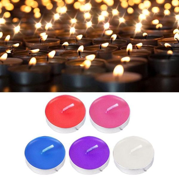 

candles 50 pcs/sets tea wax candle birthday wedding party decorative cups romantic aluminum in candlelight di q9z0