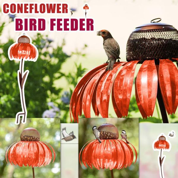 

other bird supplies garden feeder petals sahpe sensation orange coneflower outdoor decoration hummingbird home feeding