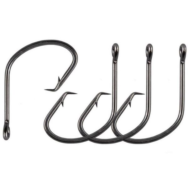 

100pcs/set offset sport circle hook high-carbon steel jig baitholder fishing barbed fishhook saltwater freshwater pro beros hooks