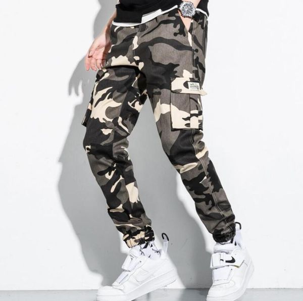 

men's pants big size 7xl camo harem men brand multiple color camouflage military tactical cargo pant joggers trousers with pockets, Black