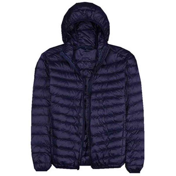 

autumn new mens cloth fashion boutique solid color ultra-thin light comfortable casual hooded white duck down et men coat, Black;white