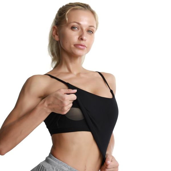 

yoga outfit f.dyraa seamless with bra women 2021 sleeveless fitness sports t-shirts gym running workout tank shirt clothing