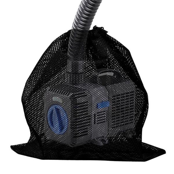 

storage bags water pump filter mesh bag rope black antiblocking tear resistant drawstring aquarium pond pumps barrier net accessories