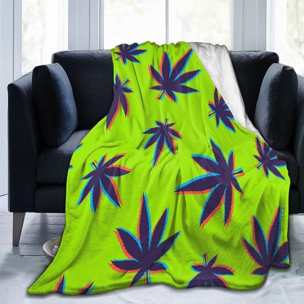 

blankets flannel blanket leaves ultra-soft micro fleece for bathrobe sofa bed travel home winter spring fall