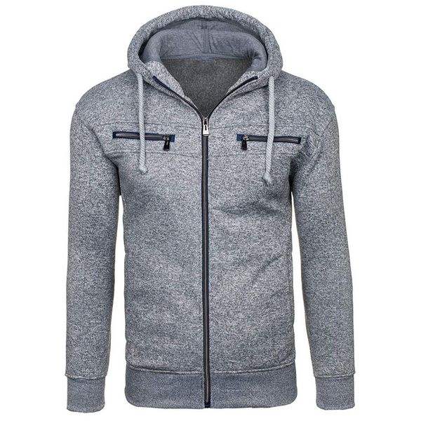 

brand men's hoodies sweatshirts jacquard for male fleece cardigan hoodie sweatshirt jacket kg-63, Black