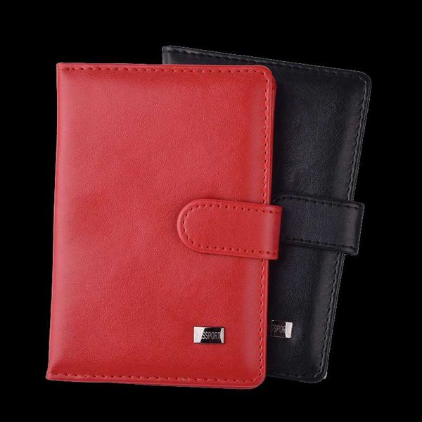 

card holders travel hasp passport holder cover pu leather id cardbag protector women men passports for document pouch cards case, Brown;gray