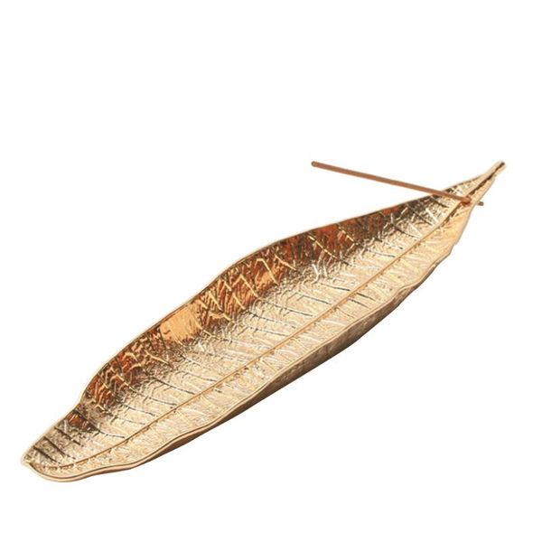 

fragrance lamps home leaf incense holder burner with snail stick decor accessories
