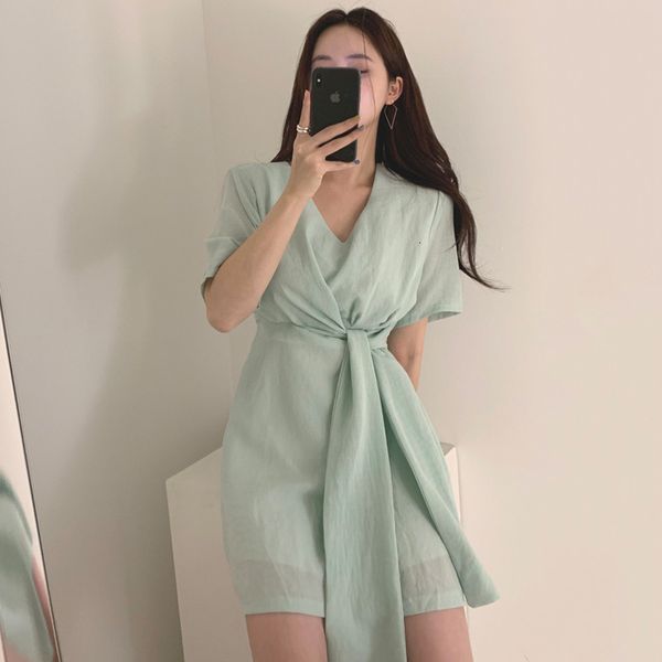 

dress summer women v-neck high waist slim tunic ladies office work wear casual beach mini sukienki party vestidos mujer rsdq 3gac, Black;gray