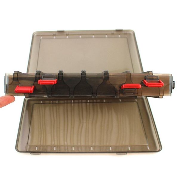 

fishing lure box double sided tackle minnows bait container squid jig pesca accessories #t2g