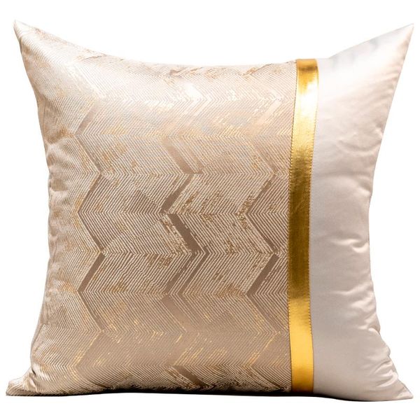 

cushion/decorative pillow modern luxury gold color sofa waist cushion cover sample room el decoration 30x50cm