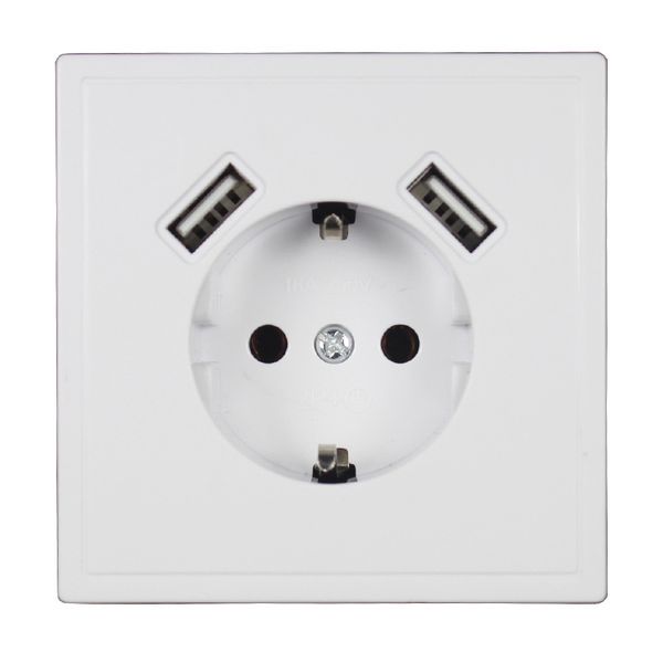 

german european wall usb socket 5v2a russian ukrainian kazakh standard size j-01