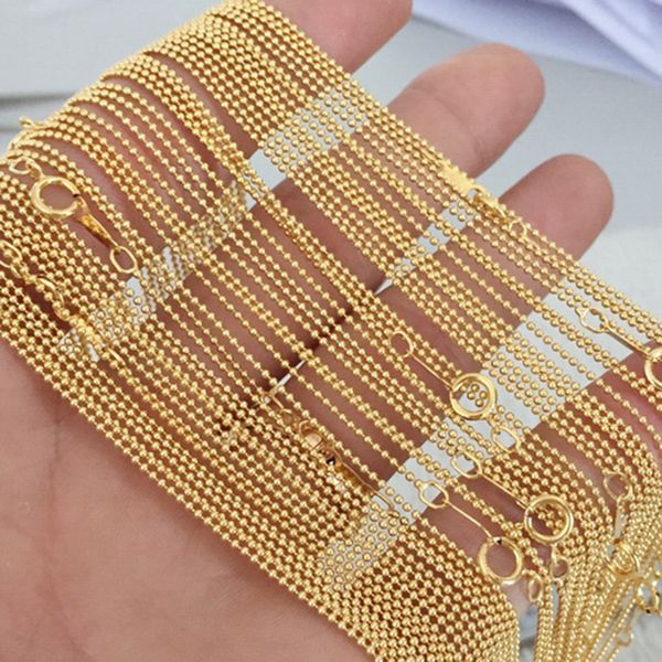 

1mm gold filled chain ball stamp:1/20 14kgf, Silver