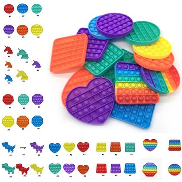 

toy push bubble poppers board fidget sensory bubbles puzzle pea pop kids poo-its game finger stress toys rainbow anti popper key hxla