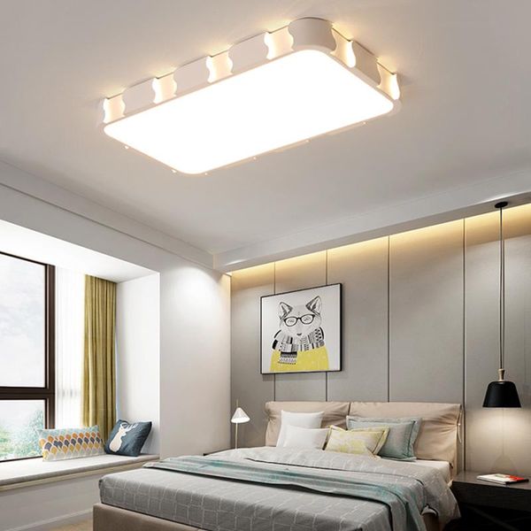 

ceiling lights ultra-thin surface mounted led lamps iron square round for living room bedroom indoor lighting