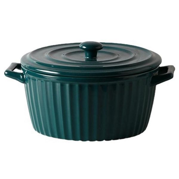 

pans ceramic casserole with lid, 1600ml bakeware soup bowl