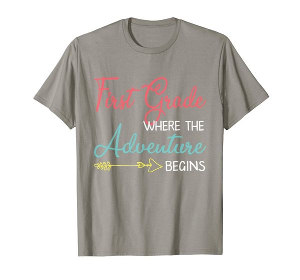 

First 1st Grade Where the Adventure Begins Shirt Teachers, Mainly pictures