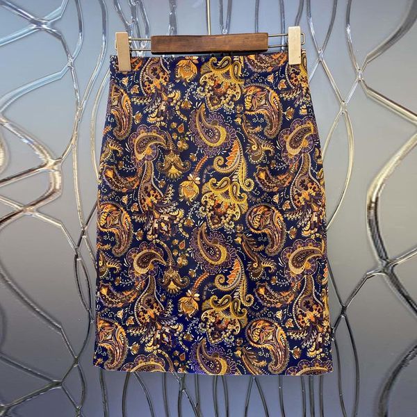 

skirts 2021 spring summer women runway fashion printed bodycon pencil ladies vintage mini skirt y471, Black