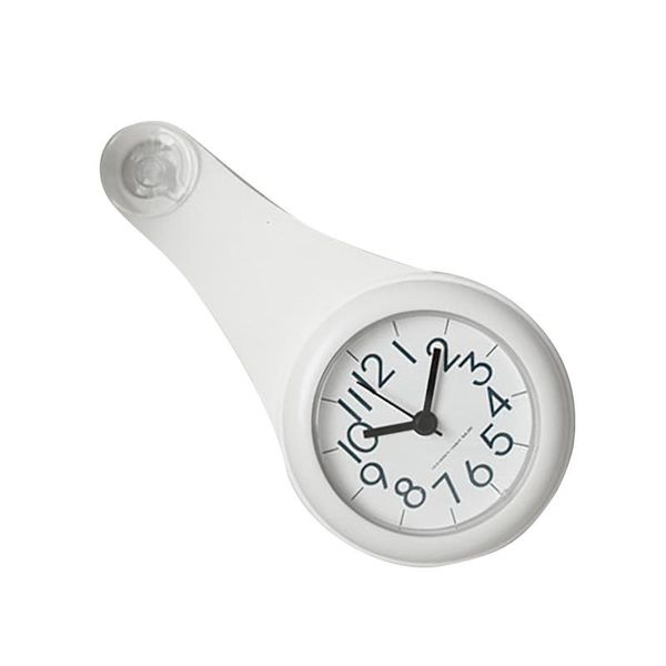 

bathroom waterproof clock wall with sucker quiet kitchen bath household promotional products clocks