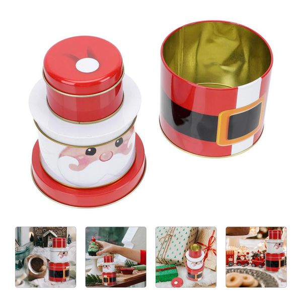 

gift wrap 1 set christmas candy box tinplate tea versatile holder xmas