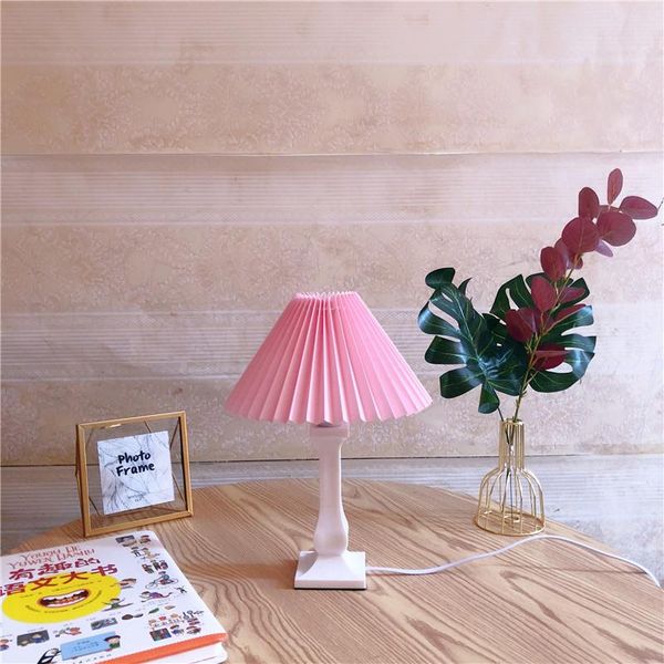 

table lamps xianfan south korea ins retro acrylic lamp vintage el b & bedroom led creative tablelamp with lampshade