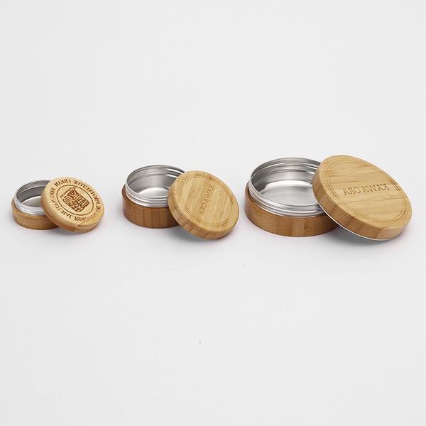 

storage bottles & jars cosmetic packaging 10g 15g bamboo lid aluminum screw cap lip jar,organic liner jar cream