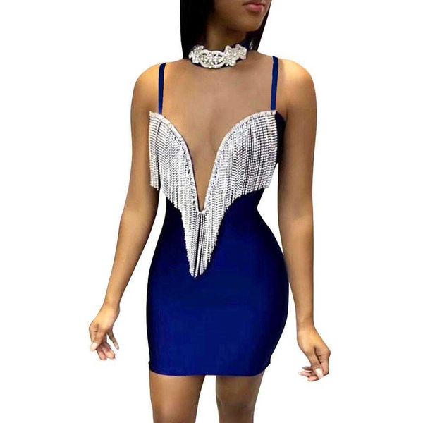

women fashion blue red black white rayon bandage dress celebrity chic elegant knee length party vestido 210527, Black;gray