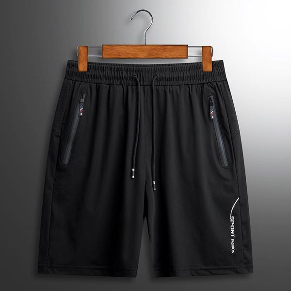 

2021 new casual ice silk five-point pants men's fashion sports shorts korean popular summer shorts solid color, White;black