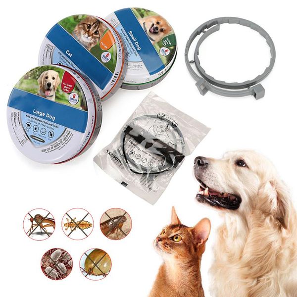 

retractable deworming dog collar fleas and ticks necklace cats pets accessories small medium dogs supplies collars & leashes
