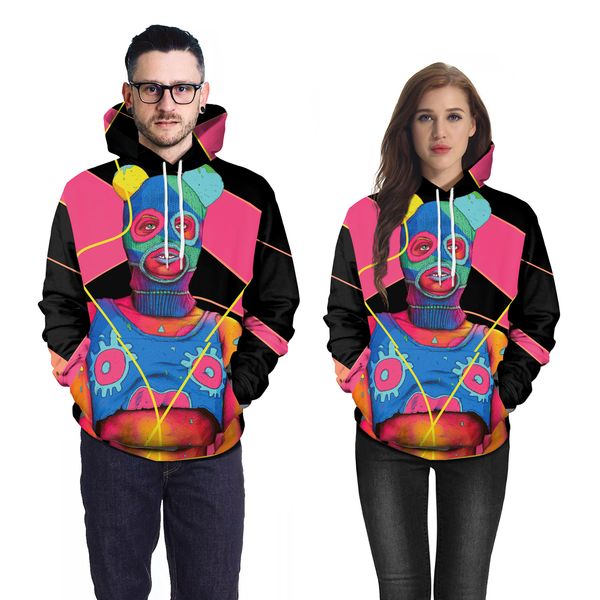 

2021 new autumn and winter hoodie mens hoodies print men women animation colorful hip hop sweatshirt long sleeve b101-178, Black