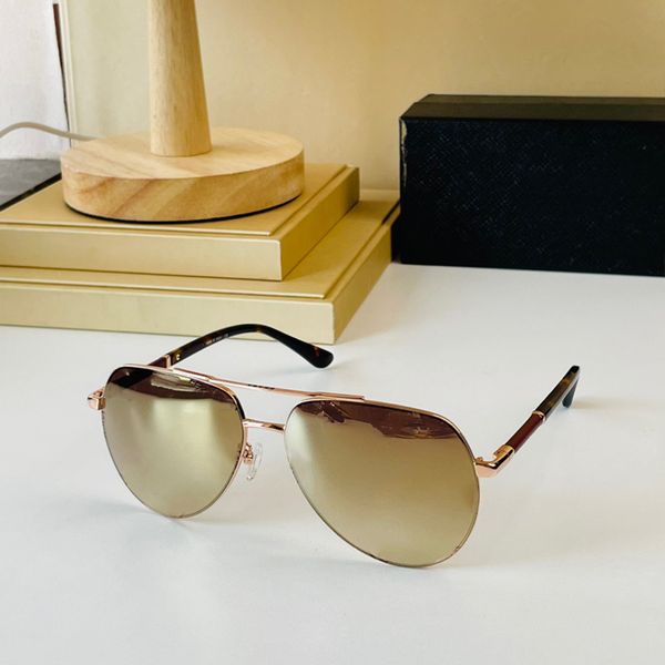 

PR95 retro Fishing Sunglasses Frames eyewear accessories gold eyeglass Men women luxury designer eye Twist legs double nose bridge oval Eyeglasses Girls