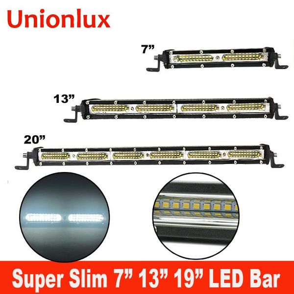 

working light 7" 13" 20" super mini offroad car led work bar 60w flood beam 20inch bars for truck suv atv auto fog driving