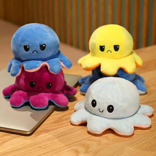 

flip plush toy with double face expression flip smile reversible ocs doll
