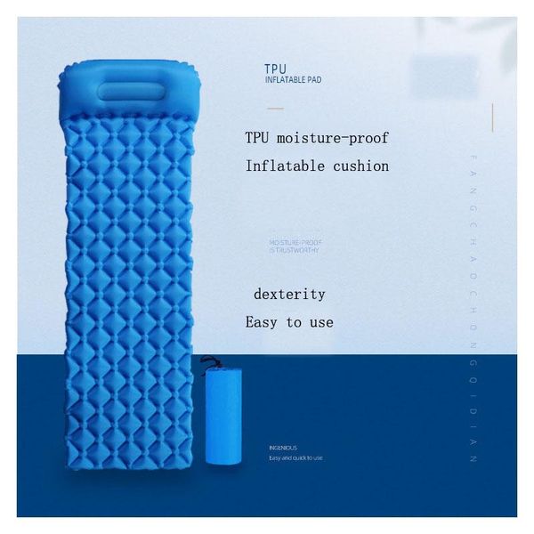 

outdoor pads tpu inflatable cushion, portable camping moisture-proof mat, picnic diamond mat
