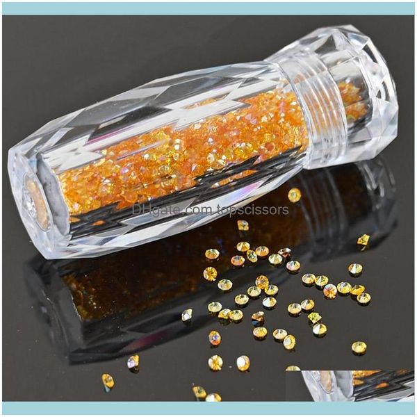 Nagelstudio Gesundheit SchönheitNagelkunstdekorationen 1 Flasche 1,2-1,4 mm Mini-Diamantperlen Aessories Kristall 3D-Kaviar-Strasssteine Mikro bunt M